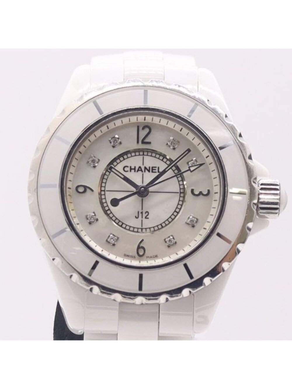 Chanel White Shell Dial Watch